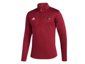 adidas Louisville Cardinals Men's Under the Lights Quarter-Zip Pullover
