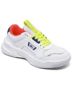 image of Lacoste Women-s Ace Lift Colorblock Leather Casual Sneakers from Finish Line