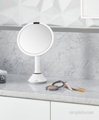 8" Sensor Makeup Mirror, 5x Magnification and Adjustable Brightness