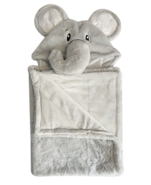 Snoogie Boo Ultra-soft Baby Faux Fur Hooded Towel 30