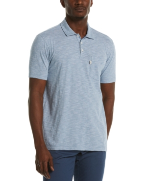 Original Penguin Men's Slub Feeder Striped Polo Shirt