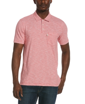 Original Penguin Men's Slub Feeder Striped Polo Shirt