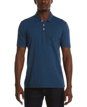 Original Penguin Men's Slub Feeder Striped Polo Shirt