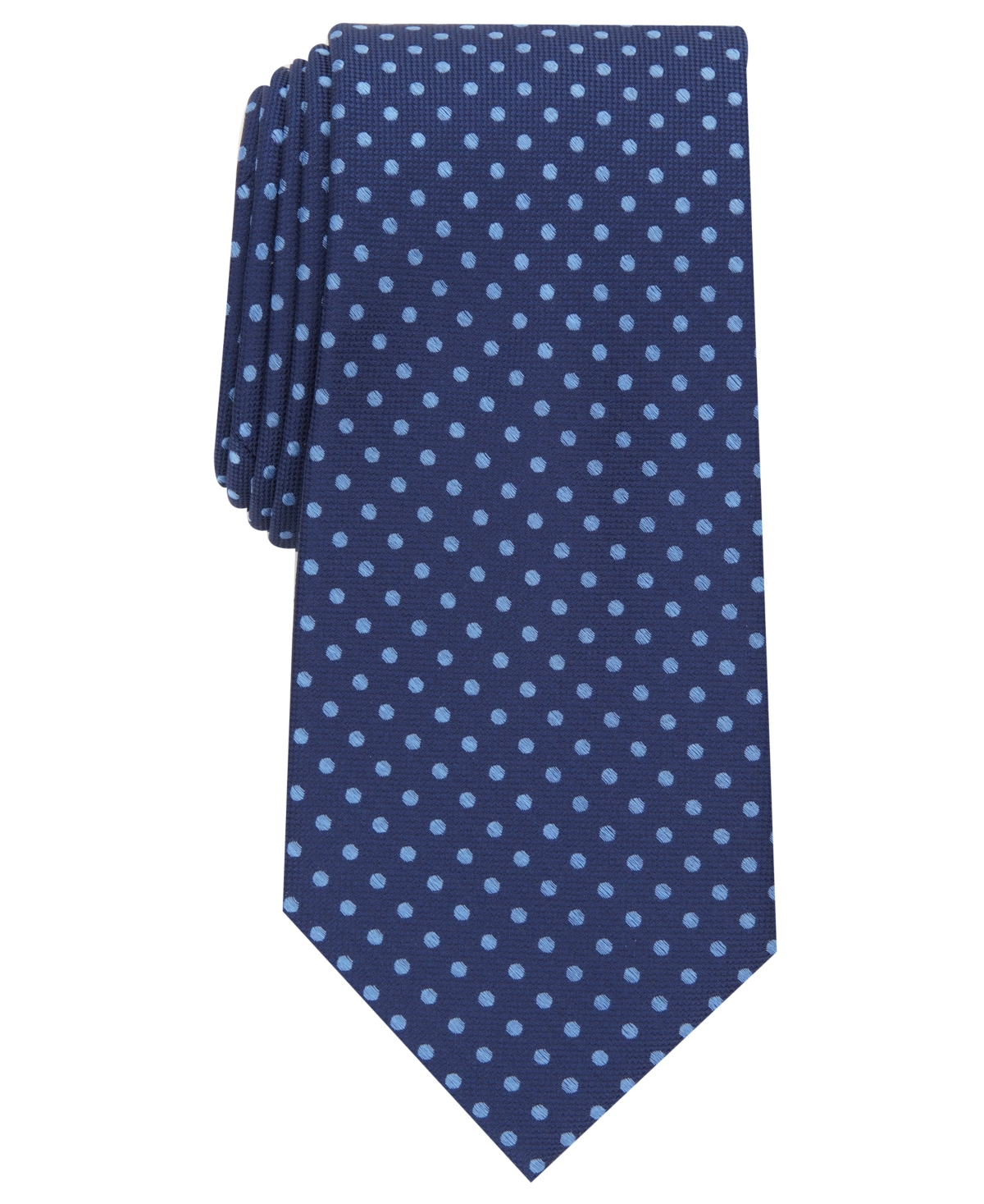 Men's Classic Dot Tie, Created for Macy's - Navy