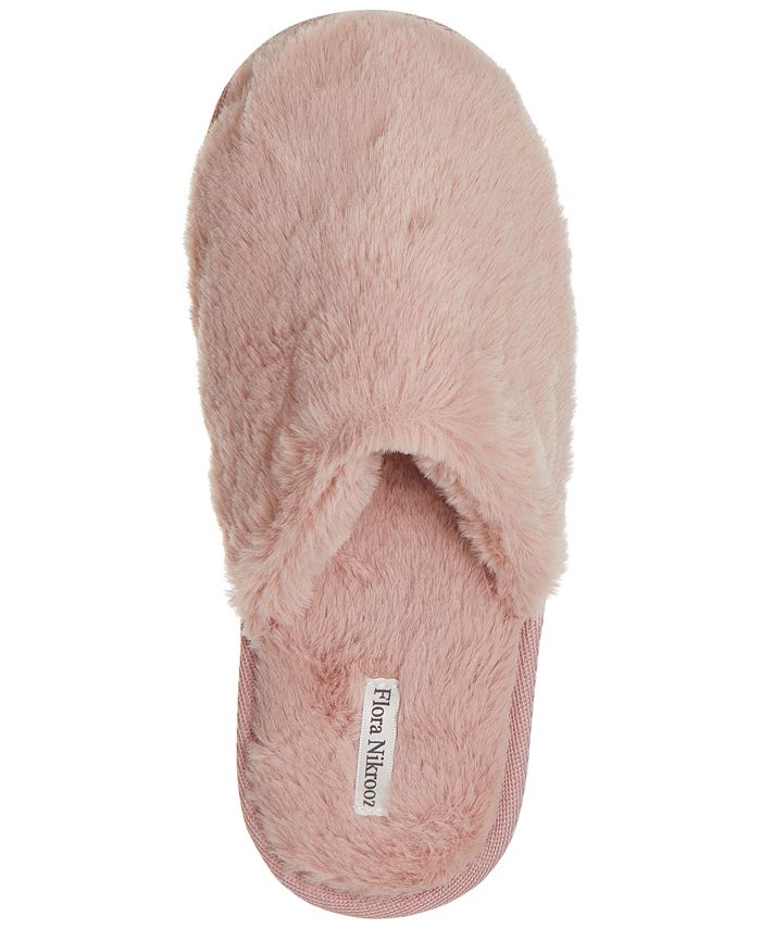 Flora Nikrooz Collection Floral by Flora Nikrooz Faux Fur Closed Toe ...