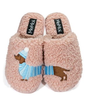 image of Plush Dachshund Women-s Slippers