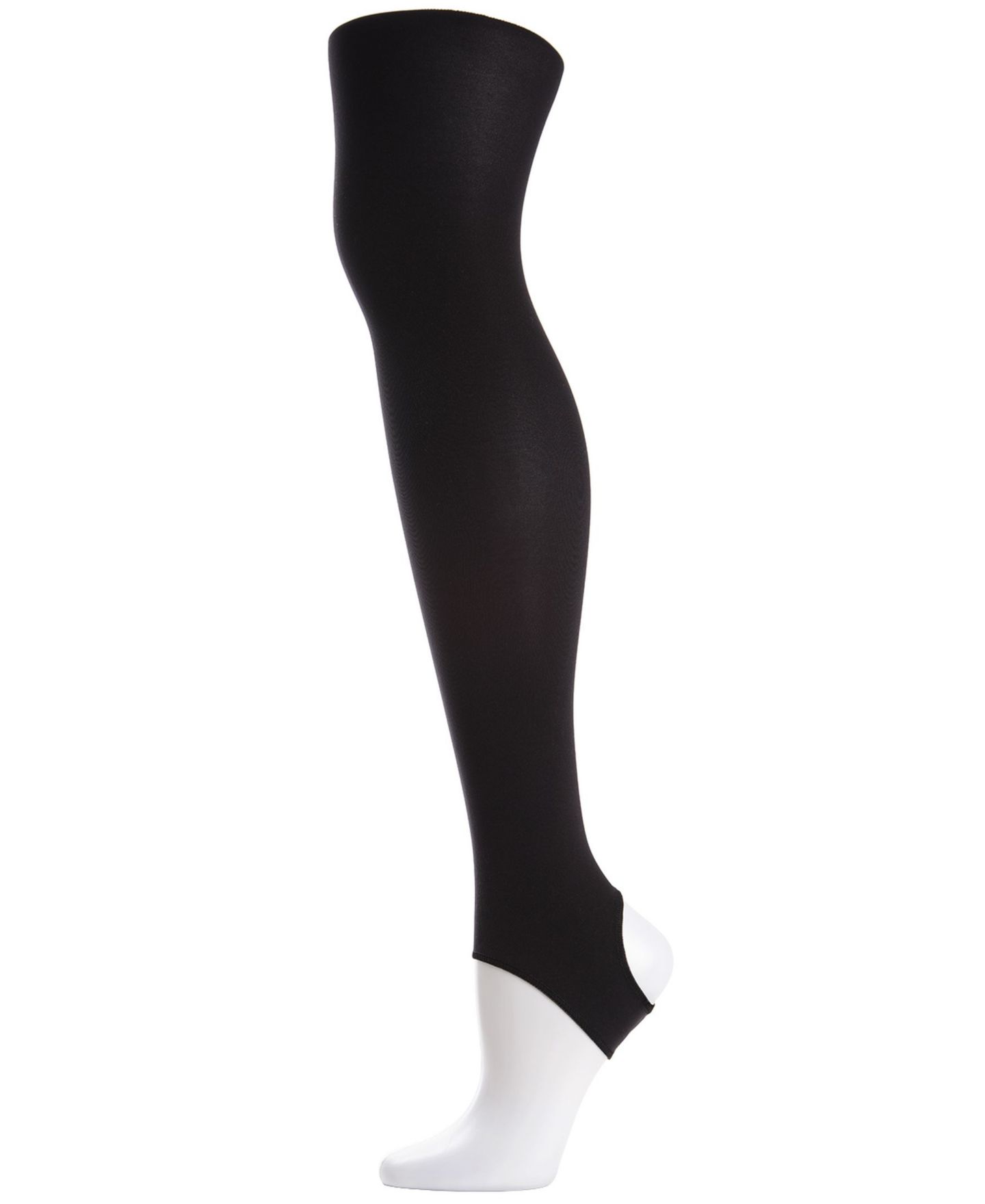 Женские колготки MeMoi Stirrup Opaque Control Top Tights, цвет: Чёрный — фото 2