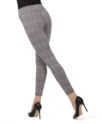 MeMoi Glen Plaid Shaping Women's Leggings - Macy's