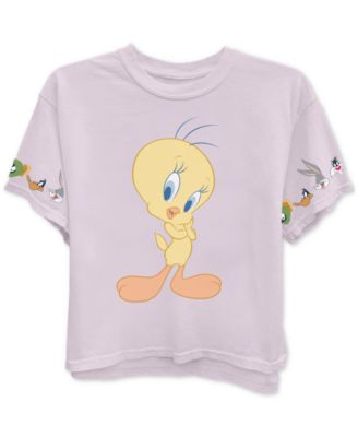 Warner Brothers - Juniors' Tweety Bird Graphic T-Shirt