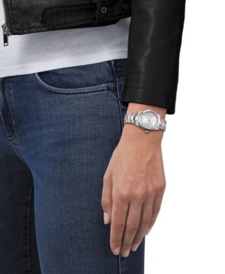 Women's Swiss T-My Lady Stainless Steel Bracelet Watch 29.3mm Gift Set