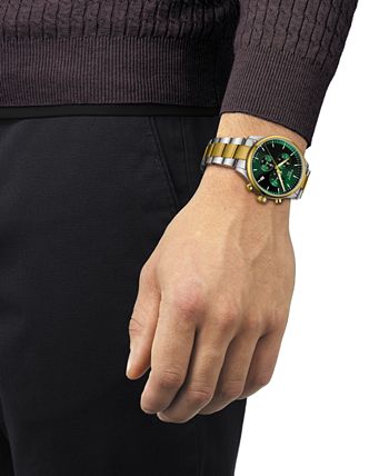 Tissot - Men's Swiss Chronograph XL Classic Two-Tone Stainless Steel Bracelet Watch 45mm