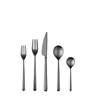 Mepra 1033CA22075 Ice Flatware Set, 75 Piece, Brushed Stainless-Steel Finish, Dishwasher Safe Cutlery 