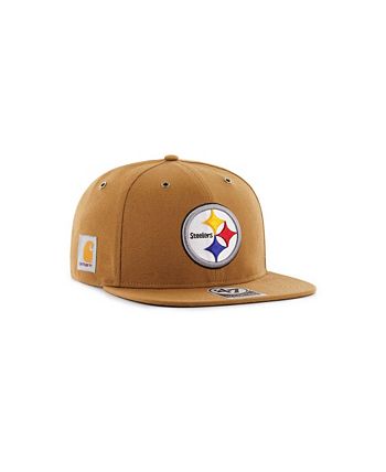 Pittsburgh Steelers Carhartt x '47 Captain Snapback Hat - Brown