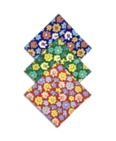 ConStruct x Best Friends Unisex Flower Bandanas, 3 Pack - Green