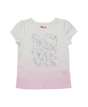 image of Epic Threads Toddler Girls Short Sleeve Graphic with Text Tee