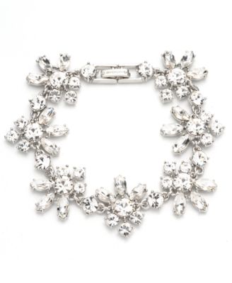 Givenchy - Silver-Tone Crystal Starburst Flex Bracelet