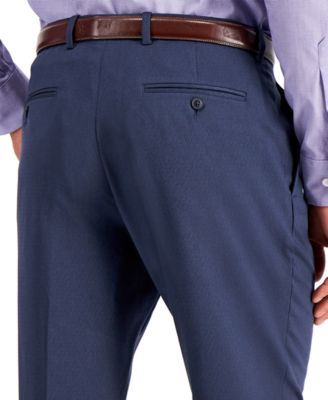 Perry Ellis Pantaloni Eleganti Uomo Modern Fit Performance - Nero - W33/L30 - Traspiranti - 2