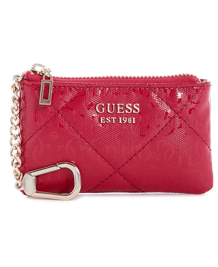 GUESS Dilla Quilted Logo Zip Pouch - Macy's