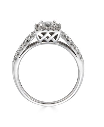 Macy's - Diamond Princess Cut (1 ct. t.w.) Ring in 14K White Gold