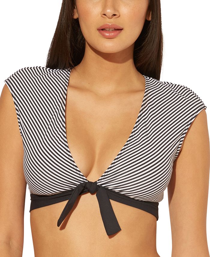 Bleu by Rod Beattie TieFront CapSleeve Bikini Top Macy's