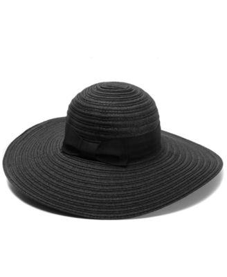 INC International Concepts - Mixed-Braid Wide-Band Floppy Hat