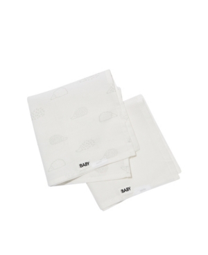 Baby Girl Organic Muslin Face Washer Set of 2