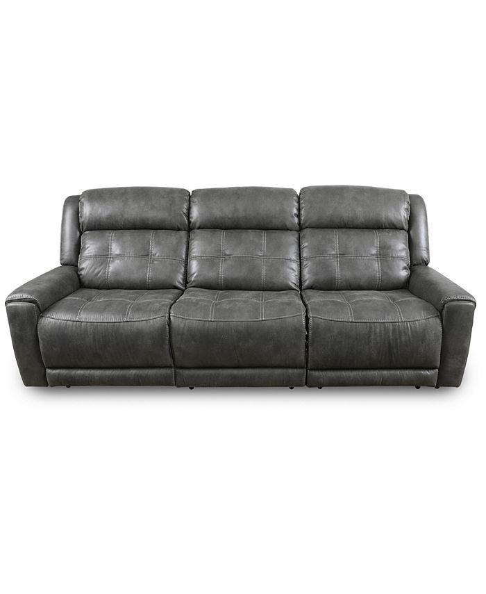 Furniture CLOSEOUT! Rihaan 3Pc. Fabric Sofa with 2 Power Recliners
