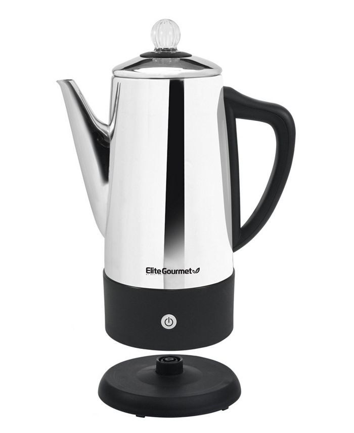 Elite Gourmet 12 Cup Electric Coffee Percolator Brewer with Keep Warm