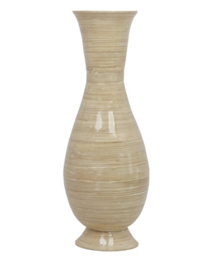 Uniquewise Tall Modern Handmade Floor Vase In Medium Beige