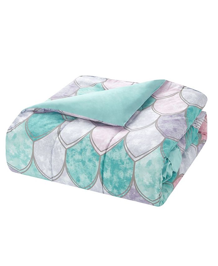 Jessica Sanders Dasha Mermaid 4 Piece Comforter Set, Full - Macy's