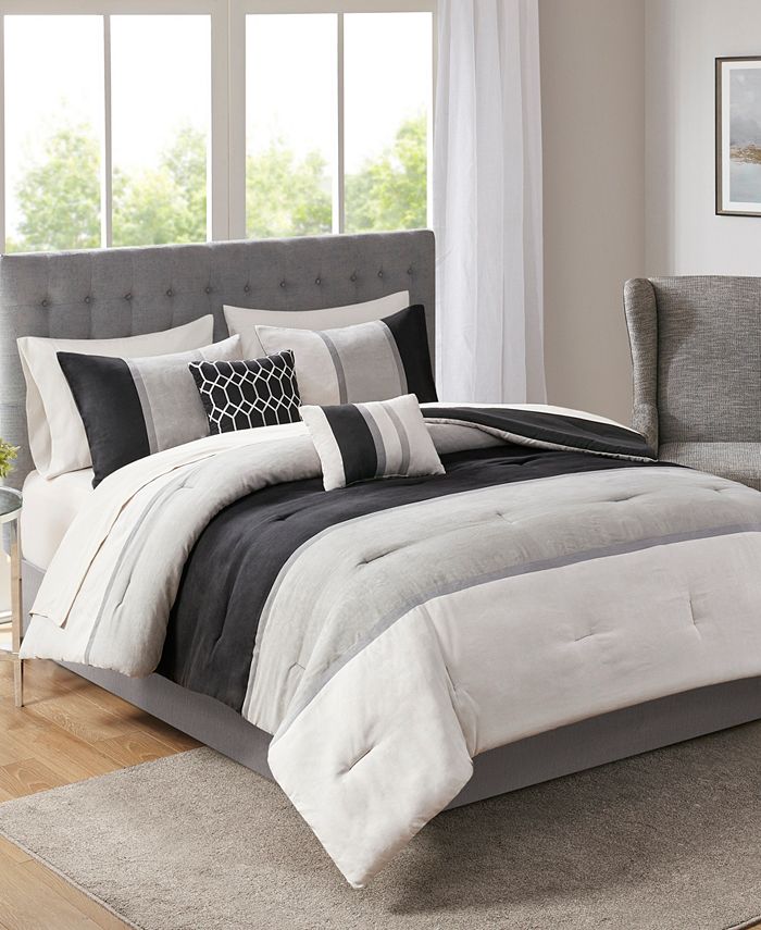 JLA Home Hudson 9Pc. Full Comforter Set Macy's