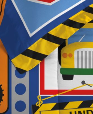 Kids Under Construction Comforter Set, Twin