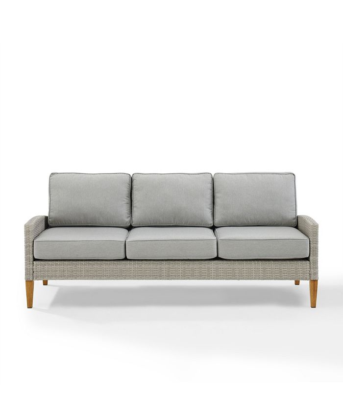 Crosley Capella Outdoor Wicker Sofa Macy's