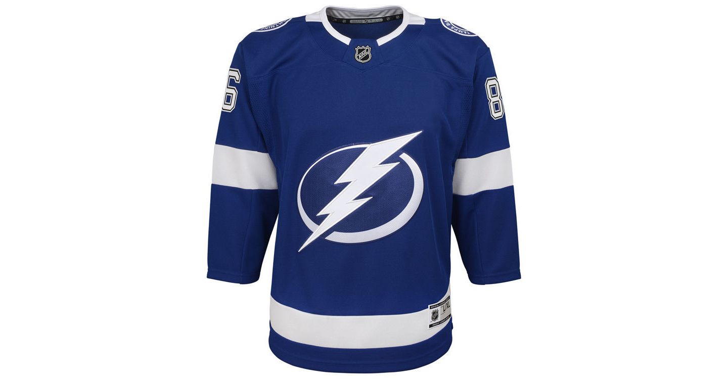 Детское джерси Outerstuff Tampa Bay Lightning Nikita Kucherov Premier Player — фото 3