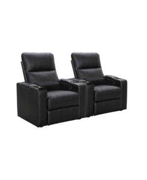 Thomas Power Faux Leather Recliner Set of 2