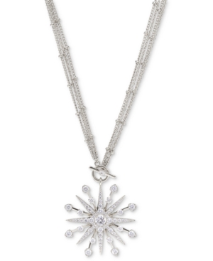 image of Eliot Danori Silver-Plated Cubic Zirconia Star 16