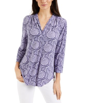 macys purple tops