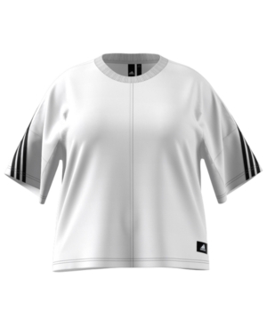 Adidas Originals Adidas Plus Size 3-stripe Primeblue T-shirt In White
