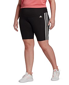 Plus Size High-Rise Short Sport Tights