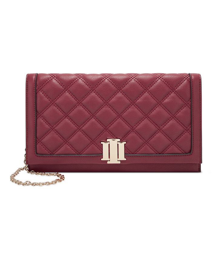 Macy's red clutch purse top