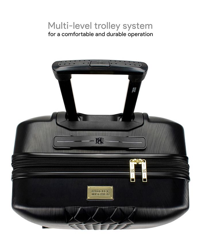 Badgley Mischka Diamond 3 Piece Expandable Luggage Set & Reviews Luggage Sets Luggage Macy's