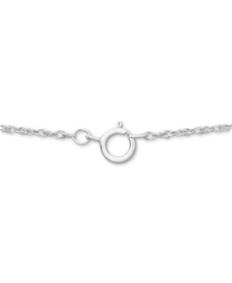 Diamond Cross Pendant Necklace (1/10 ct. t.w.) in Sterling Silver