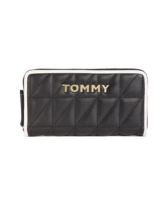 tommy hilfiger large zip around wallet