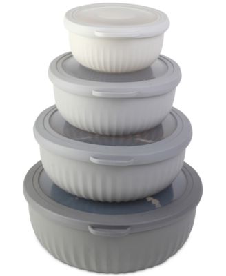 Enchante - Cook With Color 8-Pc. Mixing Bowl Set with Lids