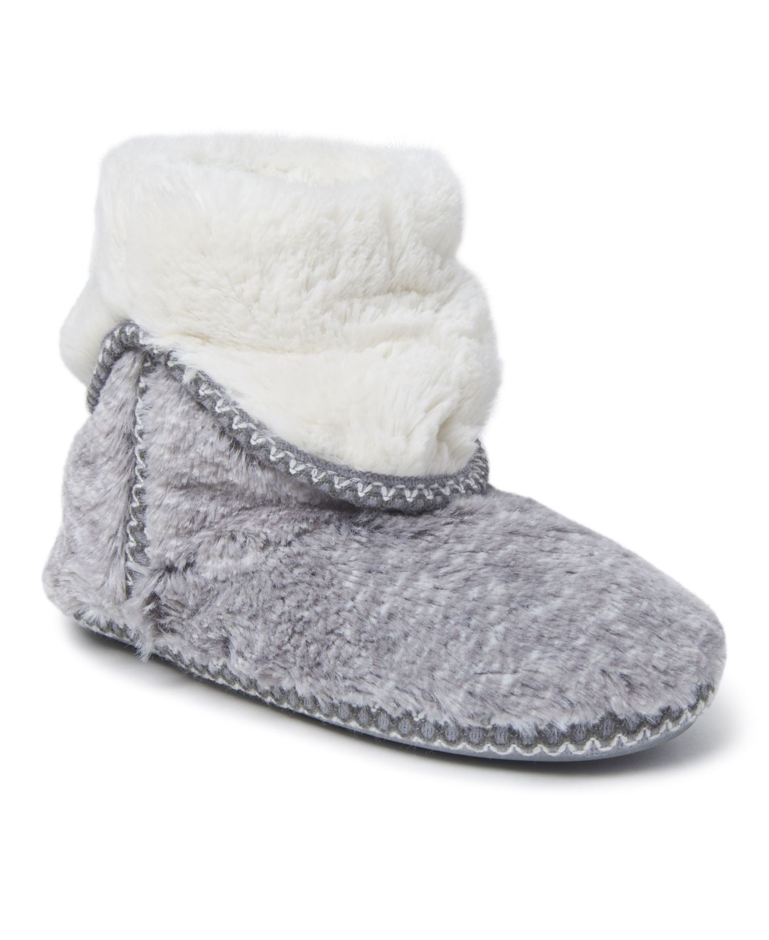 Women's Beth Faux Fur Fold Down Fuzzy Bootie House Slipper Boot