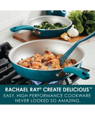 Create Delicious Aluminum Nonstick Skillet 9.5" and 11.75" Twin Pack