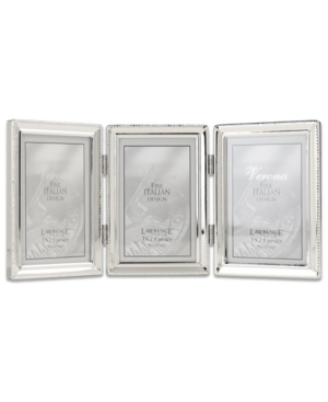 Lawrence Frames Metal Triple Picture Frame With Inner Beading, 3.5" X 5" In Silver-tone