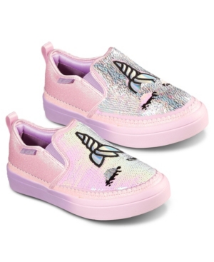 image of Skechers Little Girls Flip Kicks Twi-Lights 2.0 - Unicorn Daydreams Casual Sneakers from Finish Line