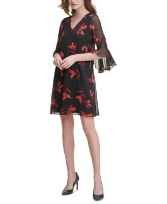 Calvin Klein - Printed Chiffon Dress