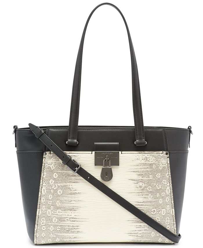 Calvin klein camille tote store